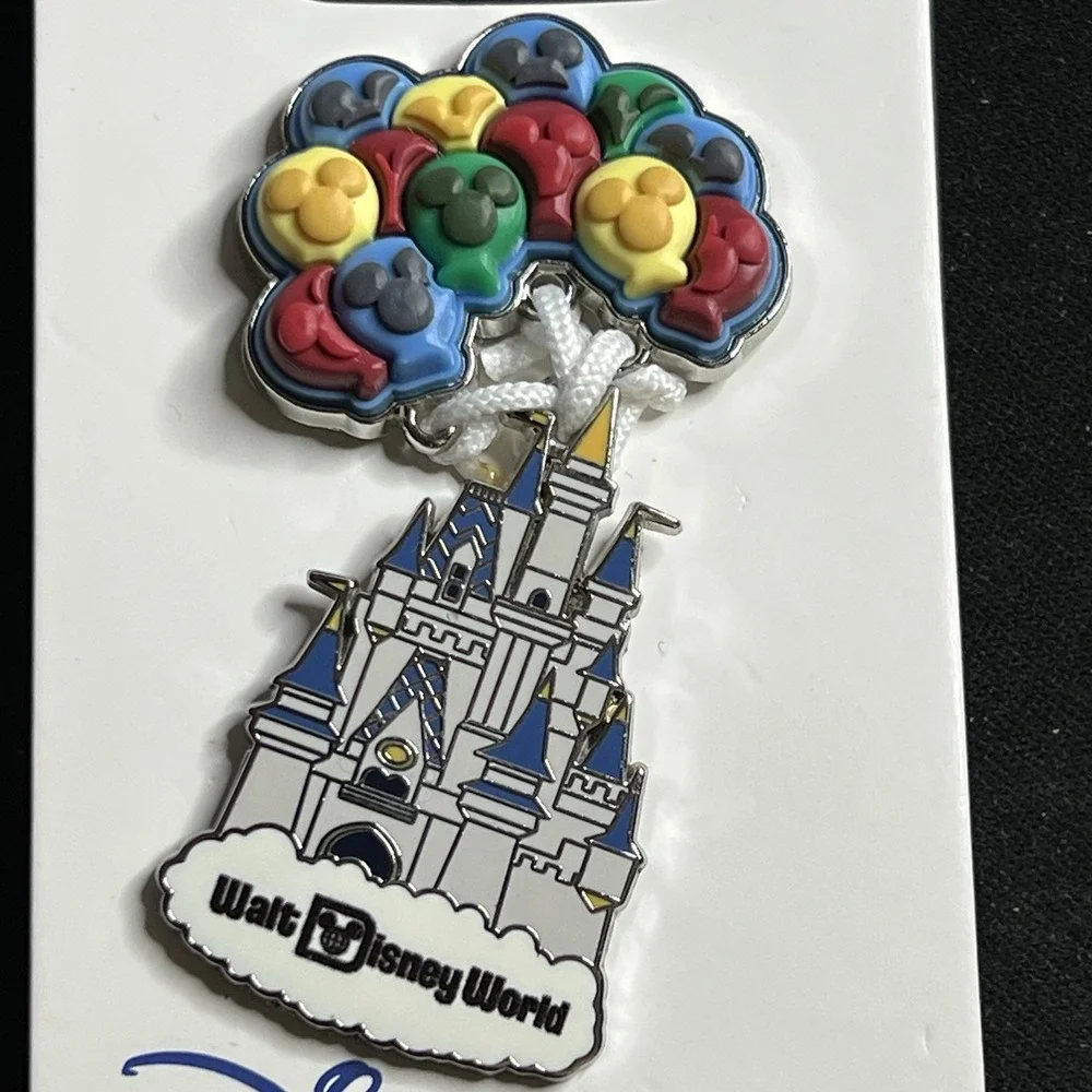 2026 Disney Parks Walt Disney World Cinderella Castle With Balloons Pin OE